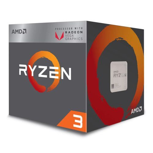 AMD Ryzen 3 3200G Quad Core CPU, Wraith Stealth Cooler, AM4, 3.6GHz (4.0 Turbo), 3rd Gen, Radeon Vega 8 Graphics 