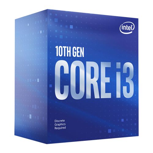 Intel Core I3-10100F Quad Core CPU, 1200, 3.6 GHz (4.3 Turbo), 65W, 6MB Cache, Comet Lake, No Graphics